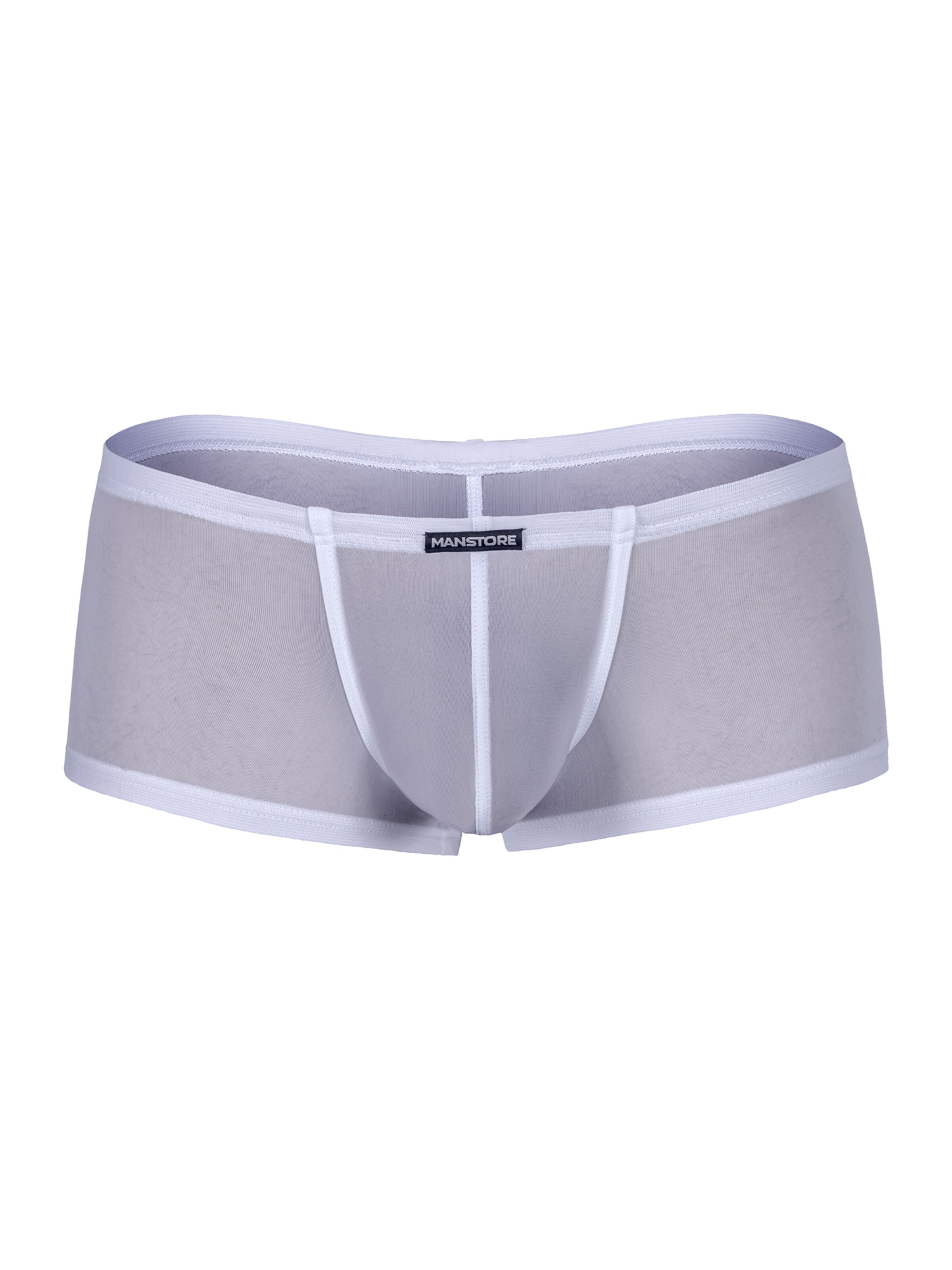 Manstore Boxer shorts ' M101 Bungee Pants ' in White: front