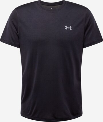 UNDER ARMOUR Performance shirt 'STREAKER' in Black: front