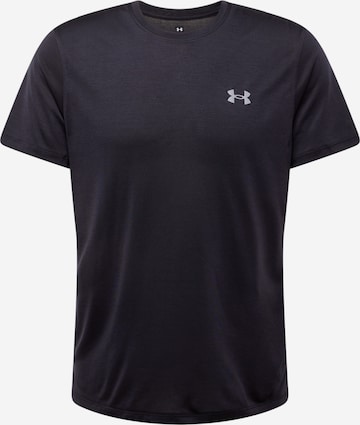 T-Shirt fonctionnel 'STREAKER' UNDER ARMOUR en noir : devant