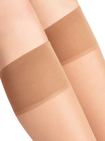 FALKE Knee High Socks 'Pure Matt' in Yellow