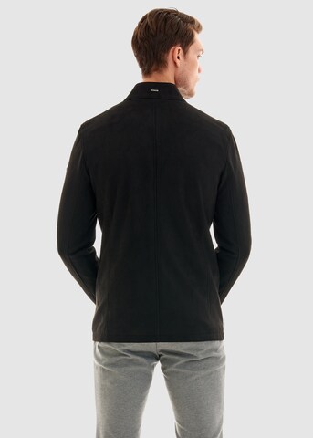 PIERRE CARDIN Kunstlederjacke in Schwarz