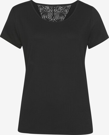 T-shirt LASCANA en noir : devant