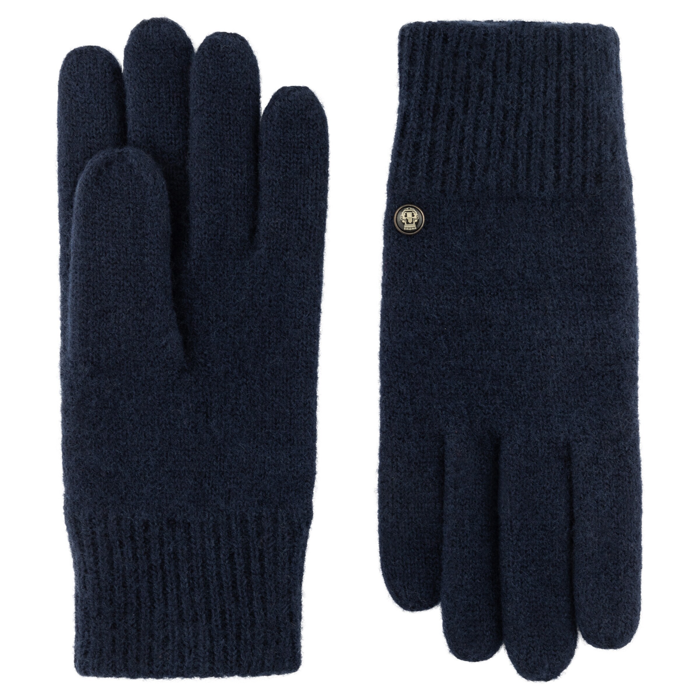 Mezzoguanti 'KASCHMIR WALKHANDSCHUH' di Roeckl in blu: frontale