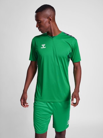 Hummel Functioneel shirt 'AUTHENTIC' in Groen: voorkant