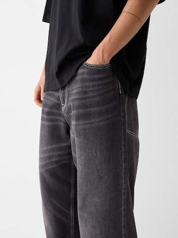 Wide leg Jeans de la Bershka pe negru