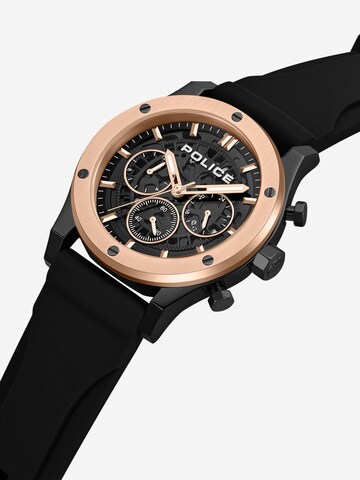 POLICE Analoog horloge ' Knotty ' in Zwart
