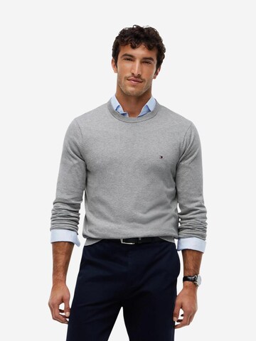 TOMMY HILFIGER Tricot 'PIMA ORG CTN CASHMERE MW0MW28046' in Grijs