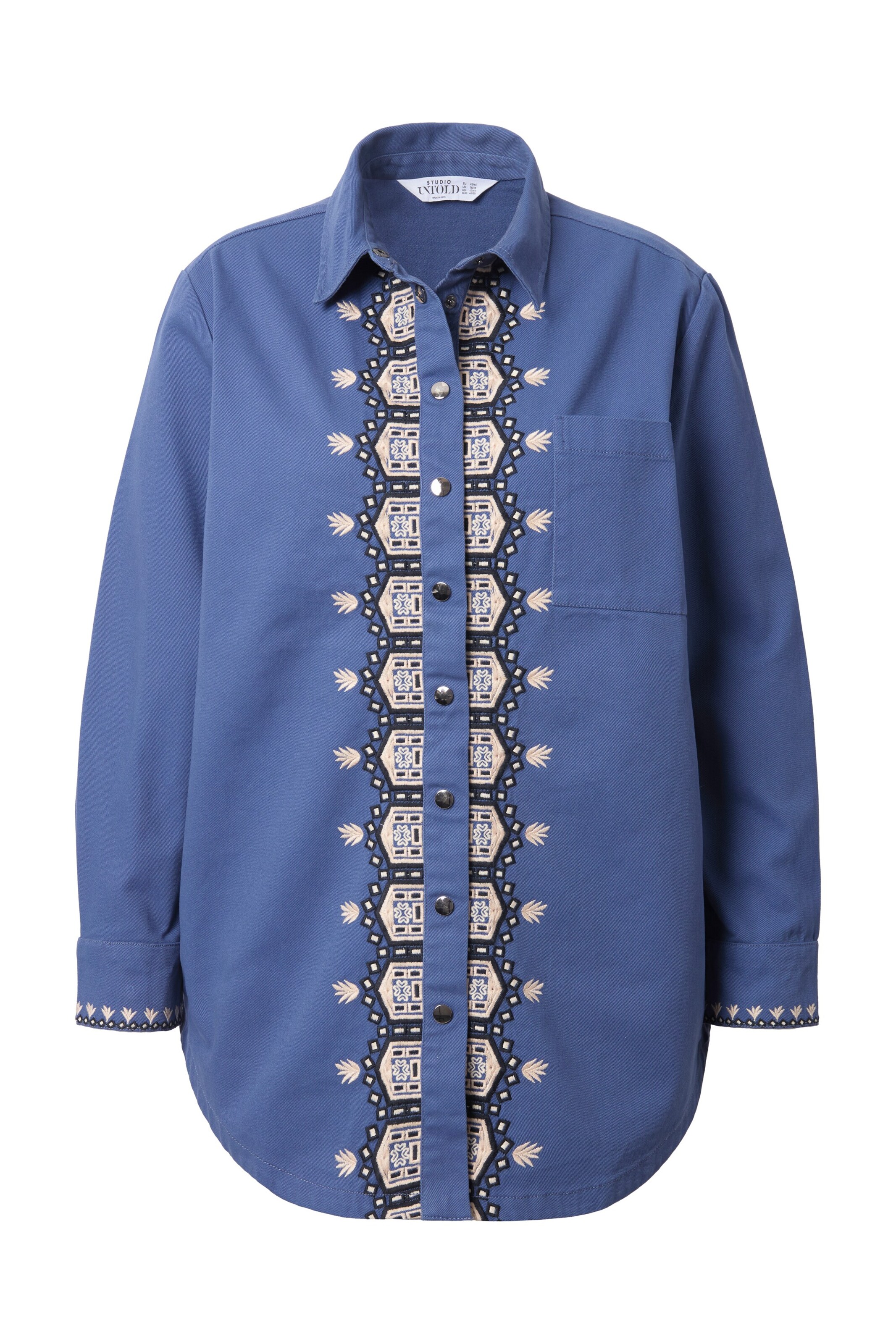 Studio Untold Bluse in Blau: Vorderseite