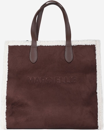 Borsa a mano 'Buby Suede L' di Marc Ellis in marrone: frontale