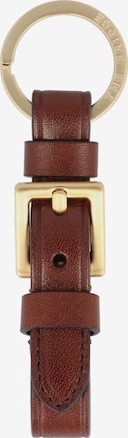 The Bridge Key Ring in Brown: front