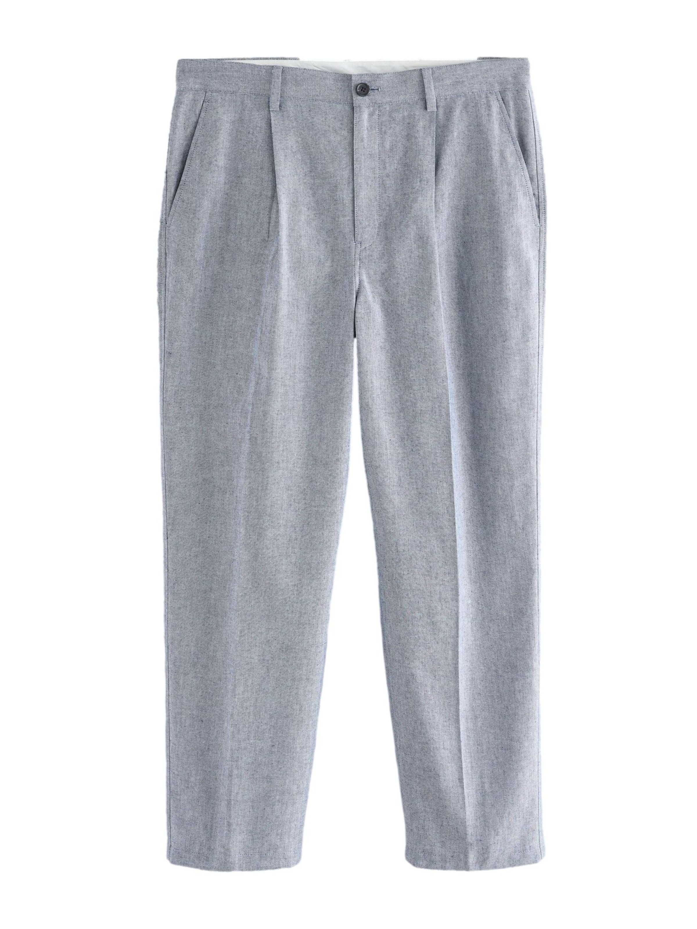 Next Loosefit Pantalon in Blauw: voorkant