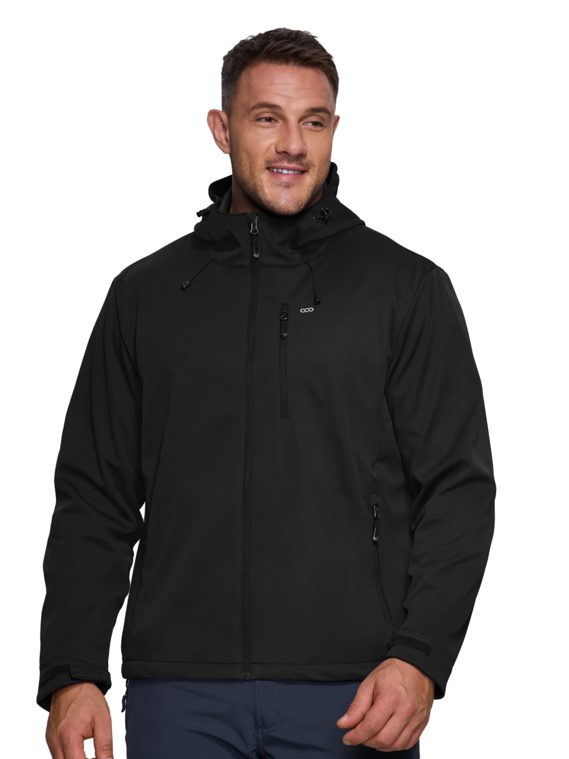 33,000ft Outdoor jacket '33,000ft Men's Softshell Jacket' in Black