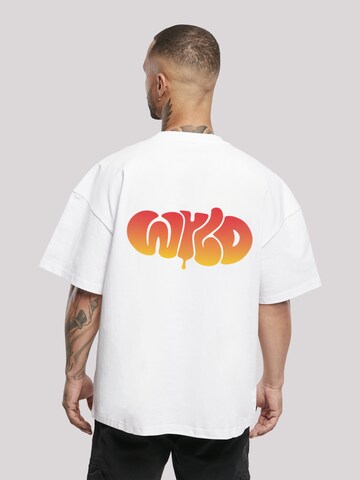 T-Shirt 'WYLD WILD' F4NT4STIC en blanc
