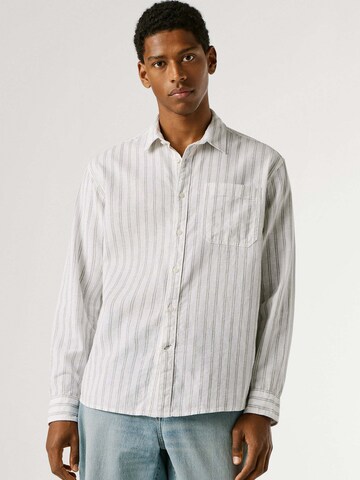 Regular fit Camicia 'Phountain' di Pepe Jeans in bianco: frontale