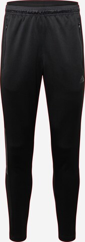 ADIDAS SPORTSWEAR Tapered Workout Pants 'Tiro Suit-Up Advanced' in Black: front