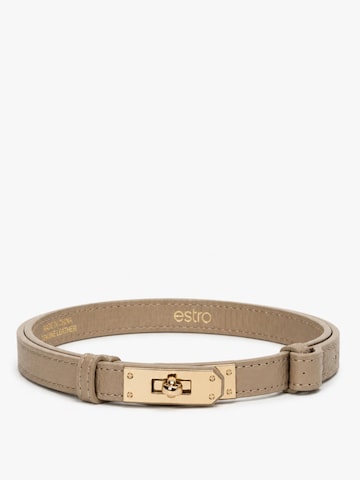 Estro Bælte '01-0' i beige: forside