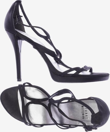 Stuart Weitzman Sandalen 39,5 in Schwarz: predná strana