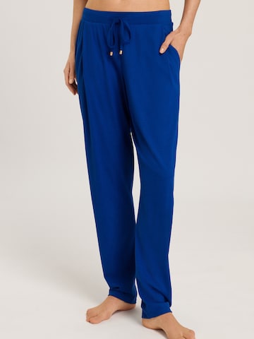 Hanro Pajama Pants 'Sleep & Lounge' in Blue: front