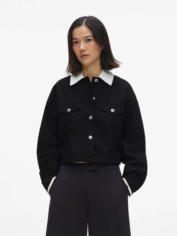 Geacă de primăvară-toamnă de la KARL LAGERFELD JEANS pe negru: față