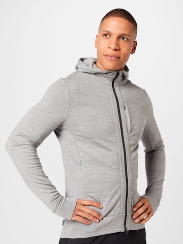 ICEBREAKER Sports sweat jacket 'Quantum III' in Grey: front