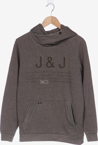 JACK & JONES Sweatshirt & Zip-Up Hoodie in M in Brown: front