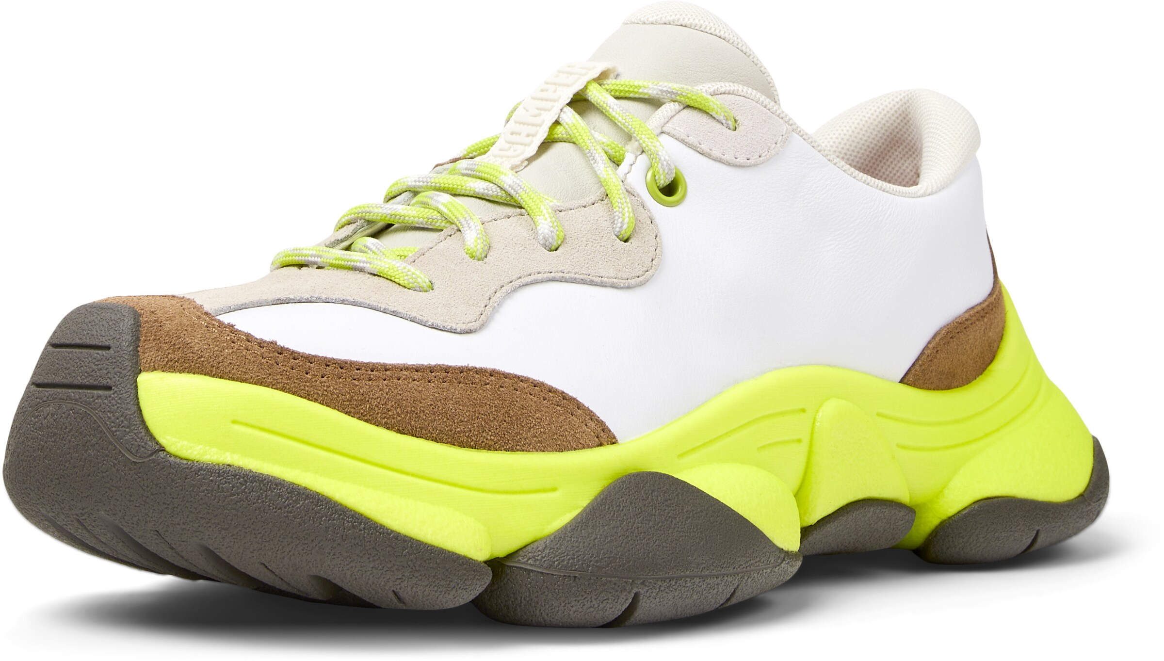 CAMPER Platform trainers 'Karst 2' in White: front