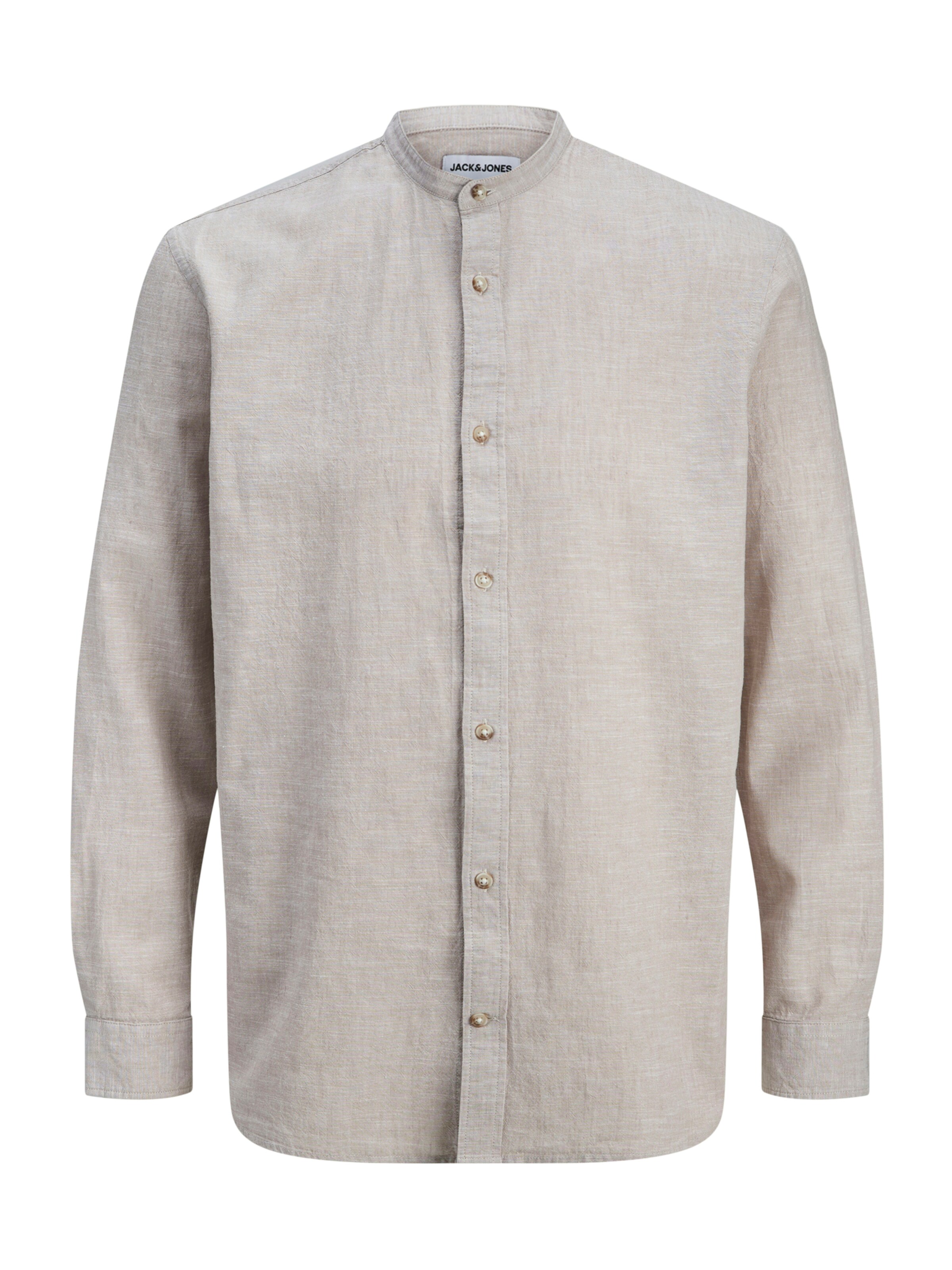 JACK & JONES Button Up Shirt 'JJESummer' in Beige: front