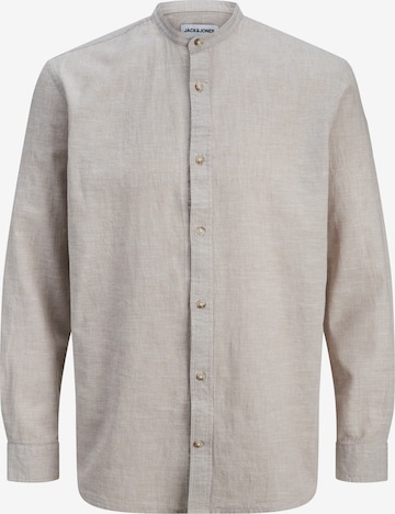JACK & JONES Button Up Shirt 'JJESummer' in Beige: front
