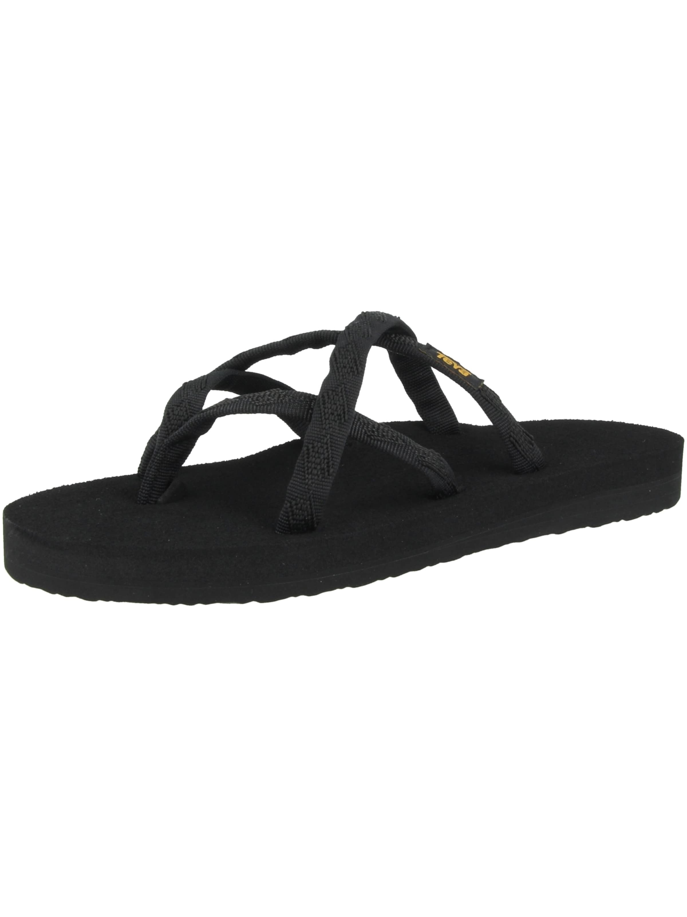 Tongs 'Olowahu' TEVA en noir : devant