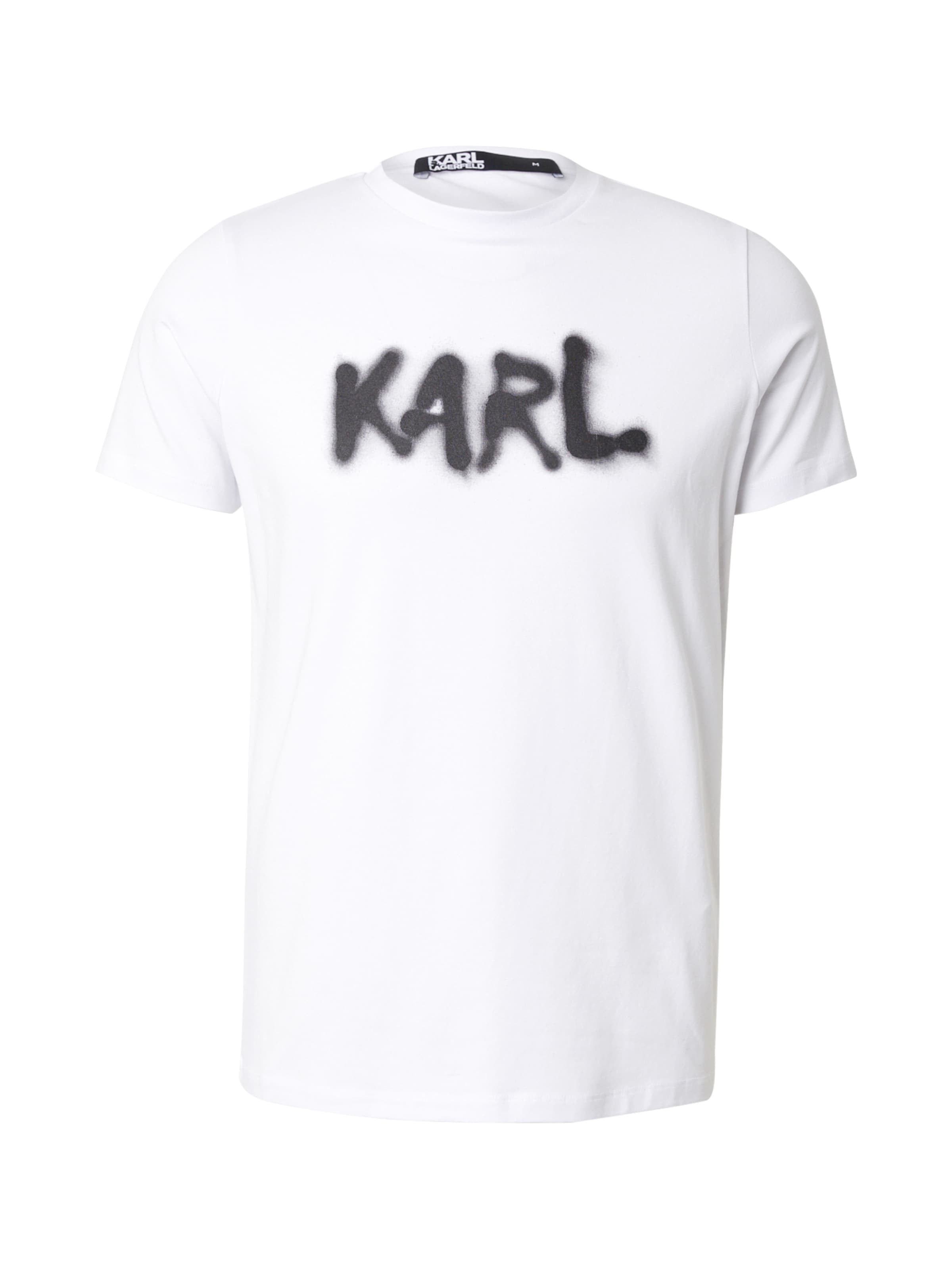 Karl Lagerfeld Тениска в бяло: отпред