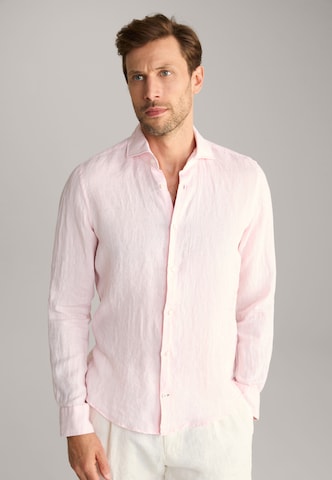JOOP! Slim fit Overhemd 'Pai' in Roze: voorkant