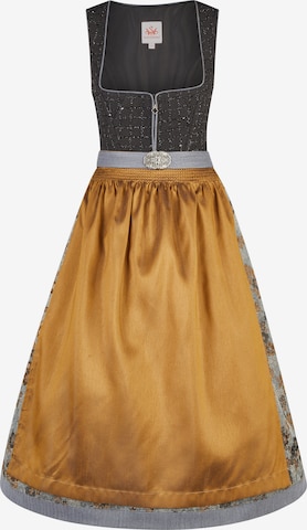 SPIETH & WENSKY Dirndl 'Kleopatra' in Zwart: voorkant
