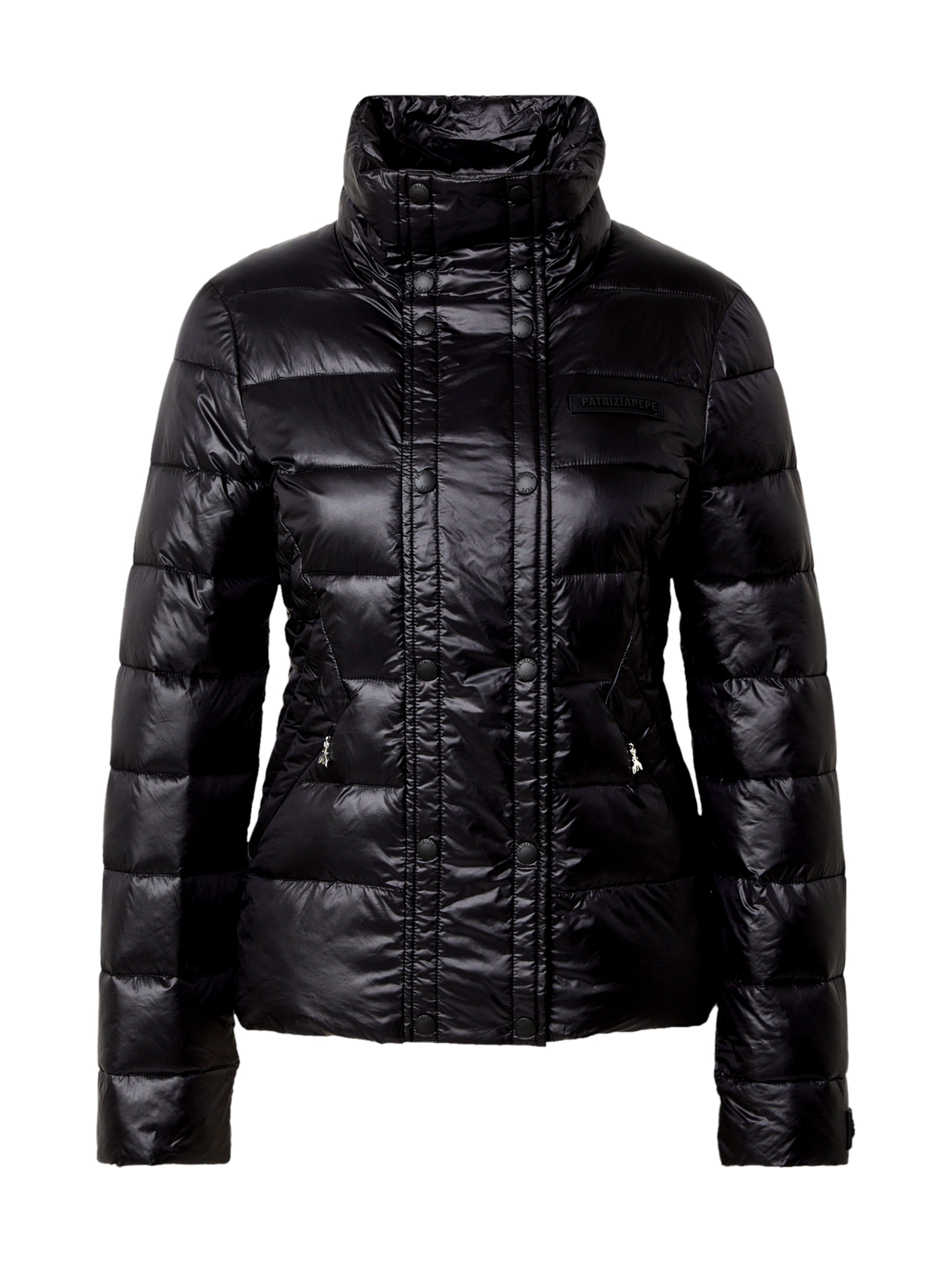 PATRIZIA PEPE - Casaco meia-estação em preto: frente