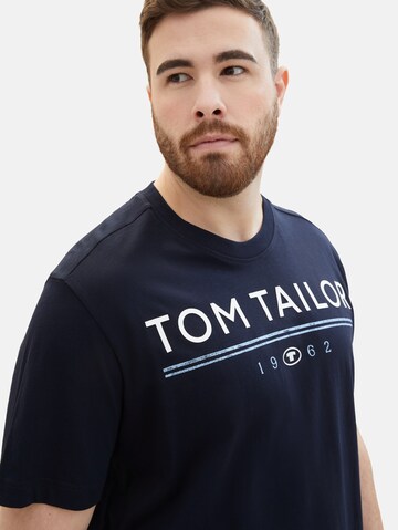 T-Shirt TOM TAILOR Men + en bleu