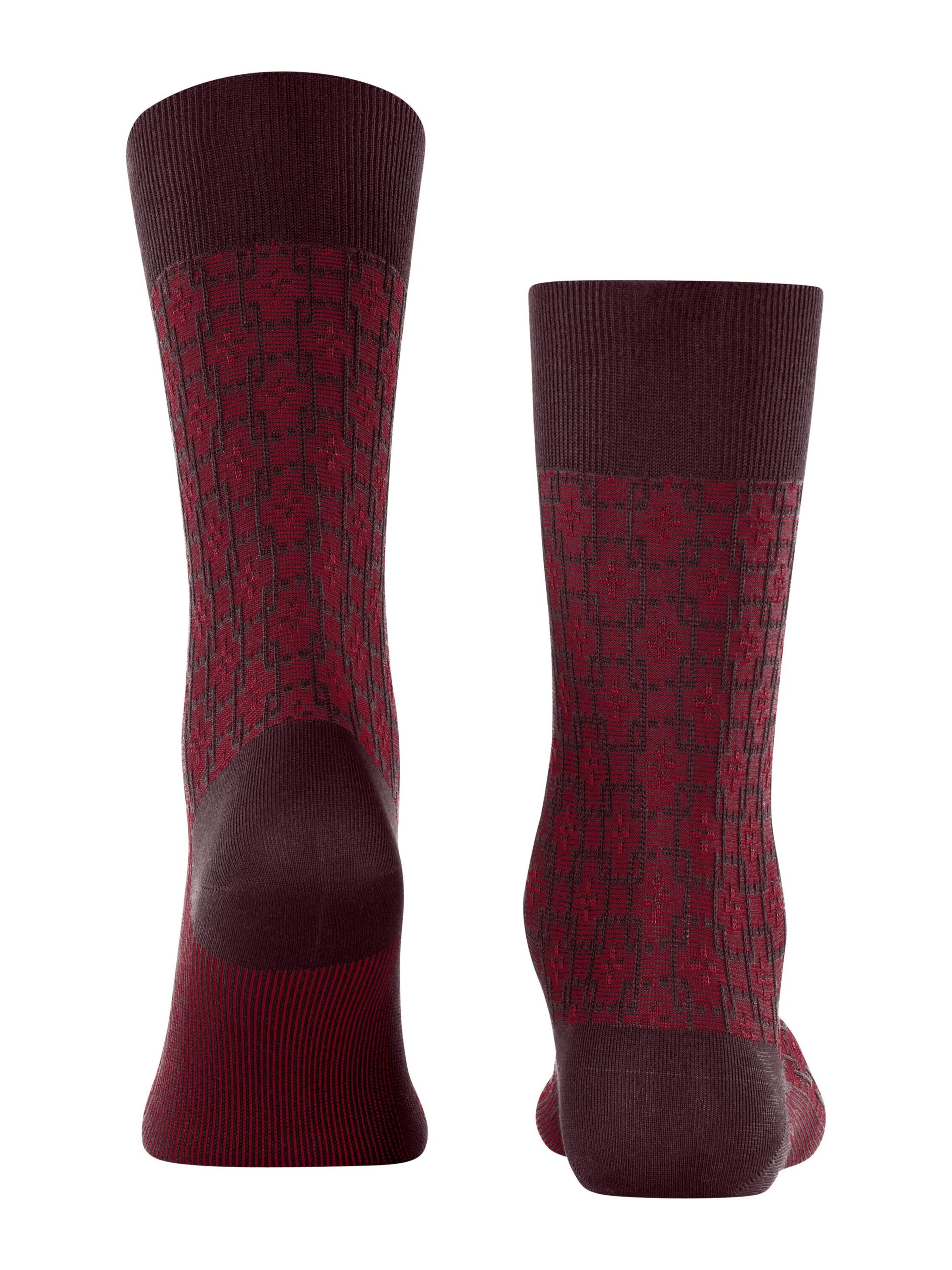 FALKE Socks 'Artwork Tie' in Red