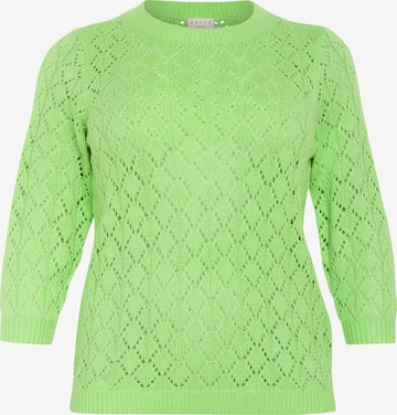 KAFFE CURVE - Pullover 'KCMika' em verde: frente