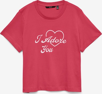 VERO MODA T-Shirt in Rot: Vorderseite