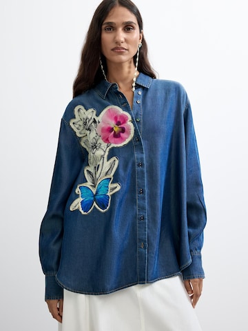 Desigual - Blusa en azul: frente