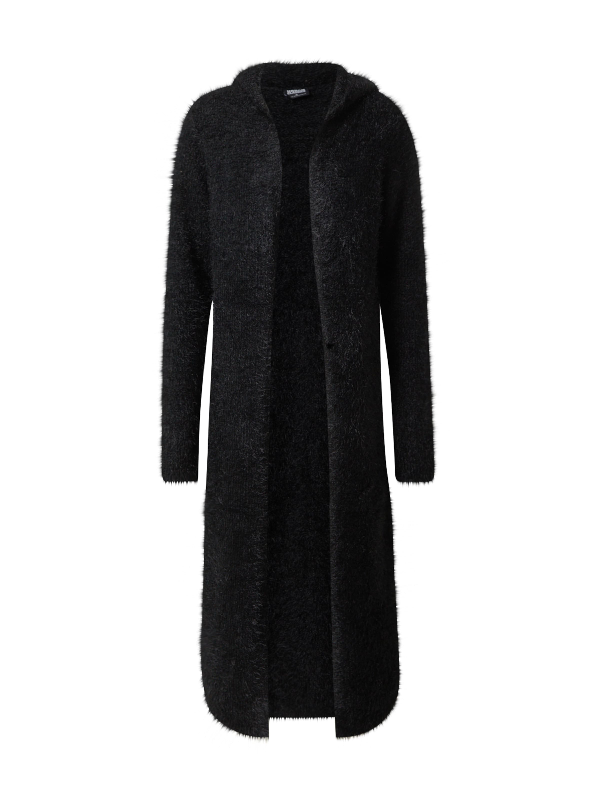 Urban Classics Плетена жилетка в черно: отпред