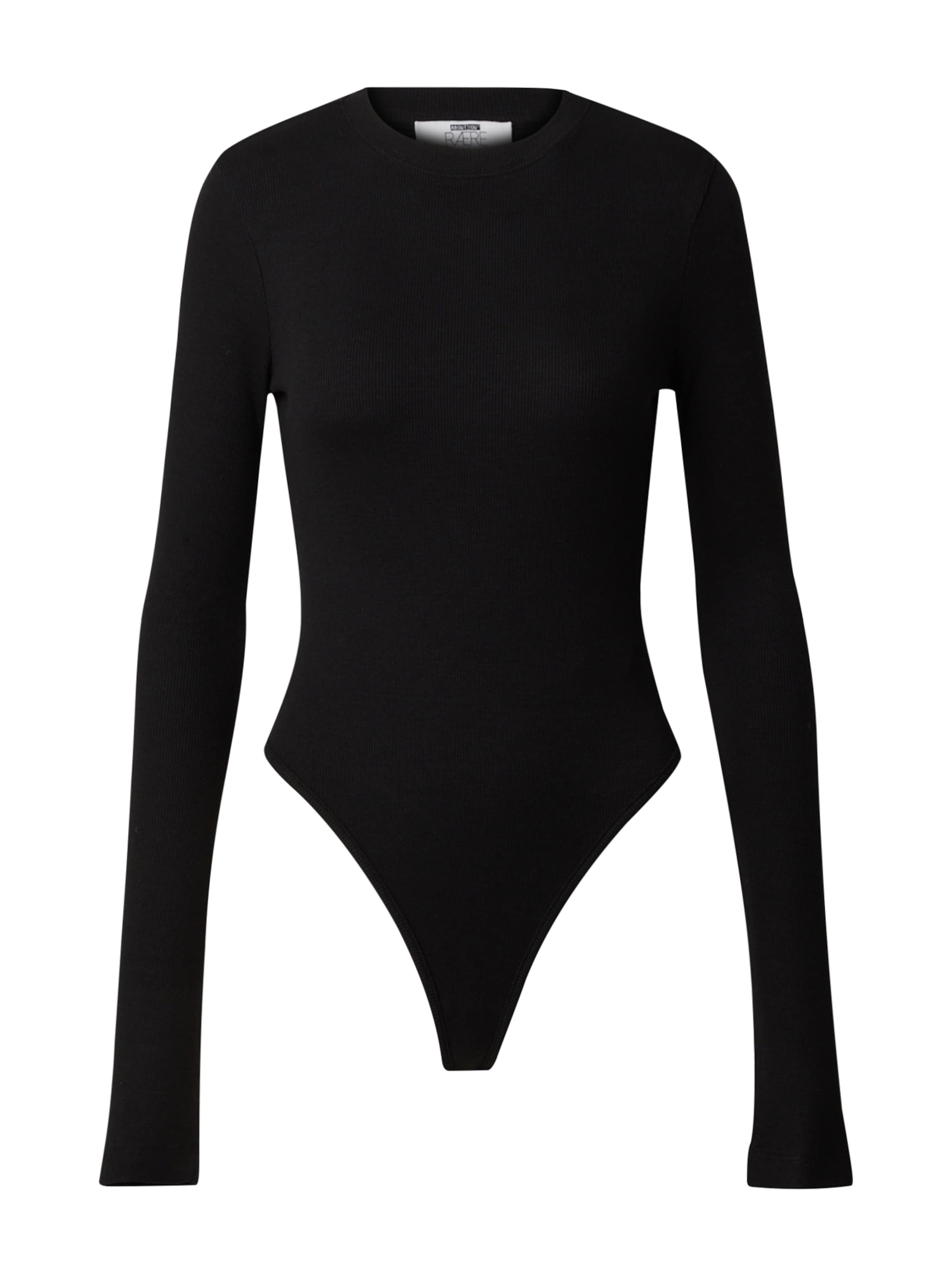 RÆRE by Lorena Rae Κορμάκι-μπλουζάκι 'Joline' σε μαύρο: μπροστά