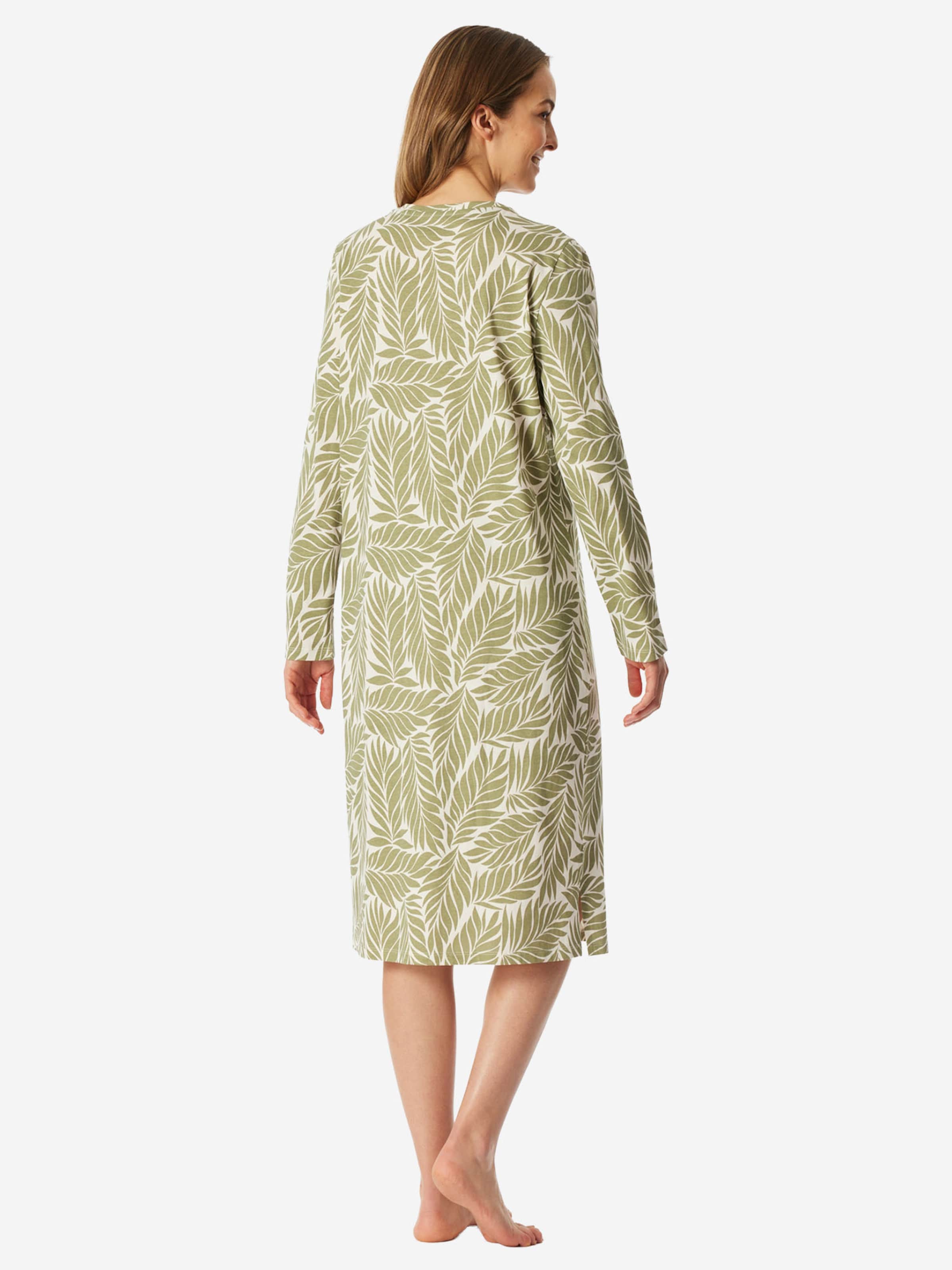 SCHIESSER - Camiseta de noche ' Comfort Essentials ' en verde