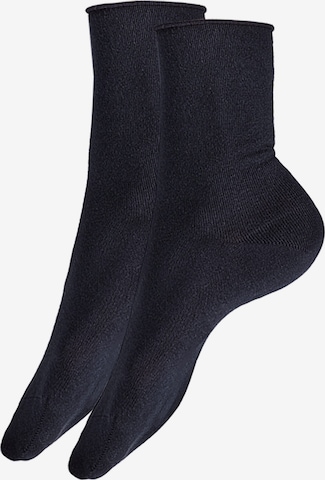 Hudson Socks in Blue: front