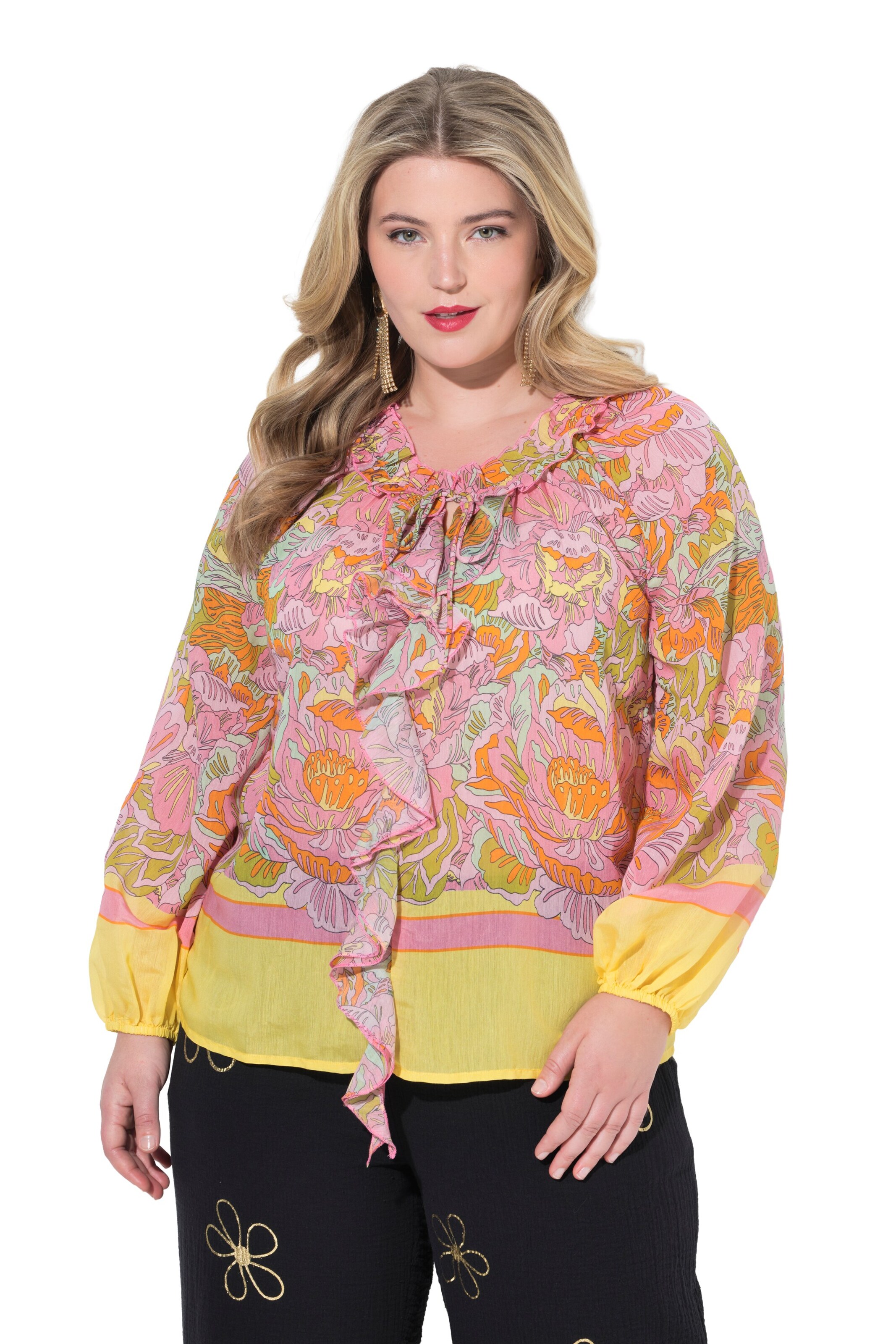 MIAMODA Blouse in Roze: voorkant