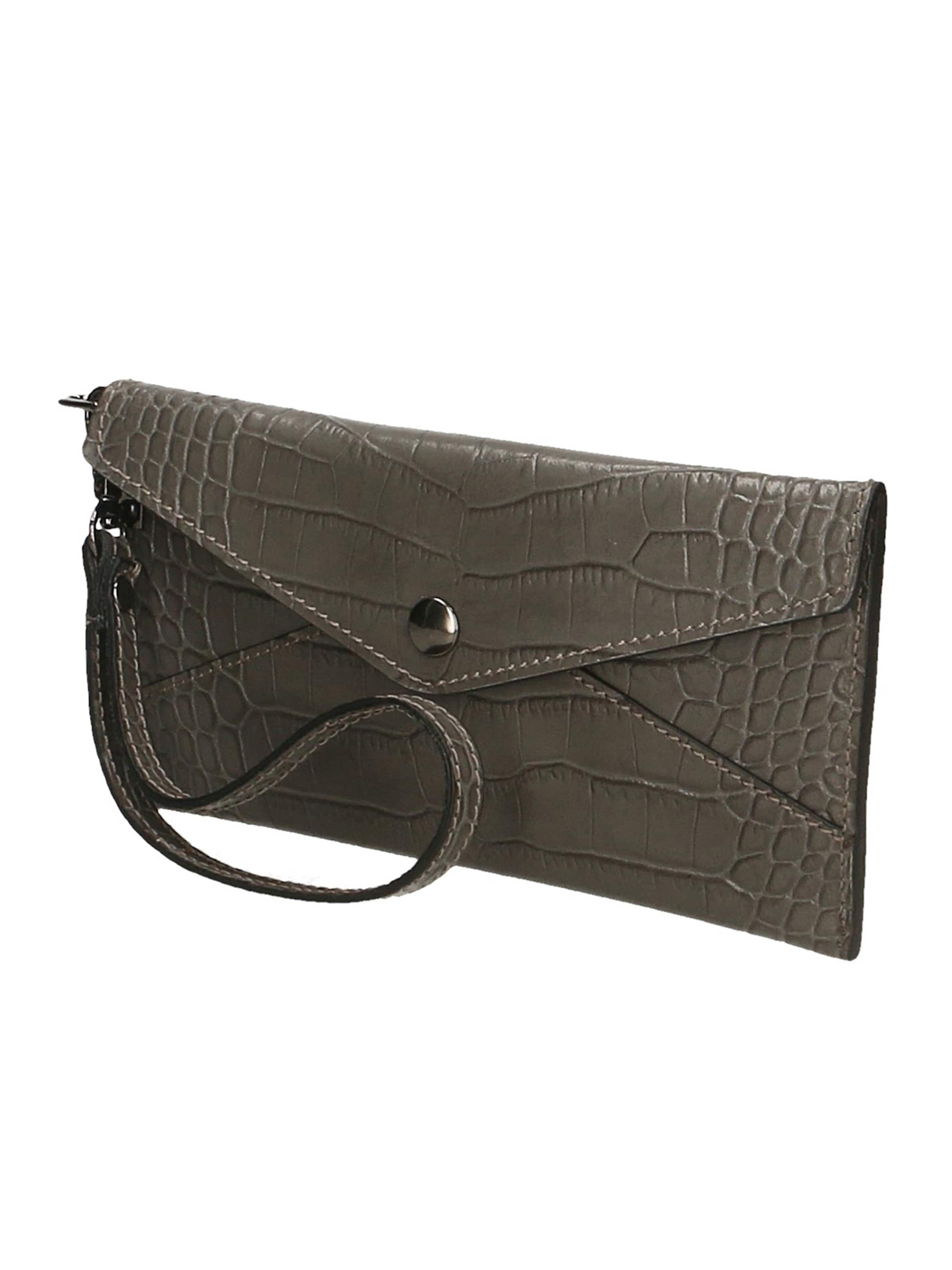 Pochette 'Borsetta Portafoglio Noemy Pelle Stampa Coccodrillo Made in Italy' di Gave Lux in grigio