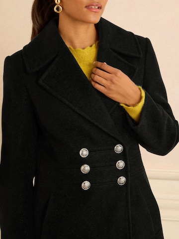love & roses Between-Seasons Coat in Black