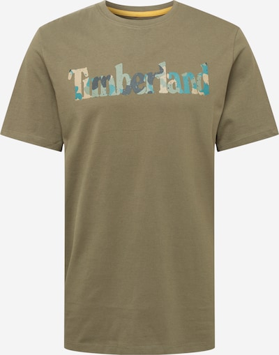 TIMBERLAND T-Shirt in beige / marine / cyanblau / oliv / hellgrün, Produktansicht