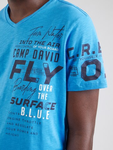 T-Shirt CAMP DAVID en bleu