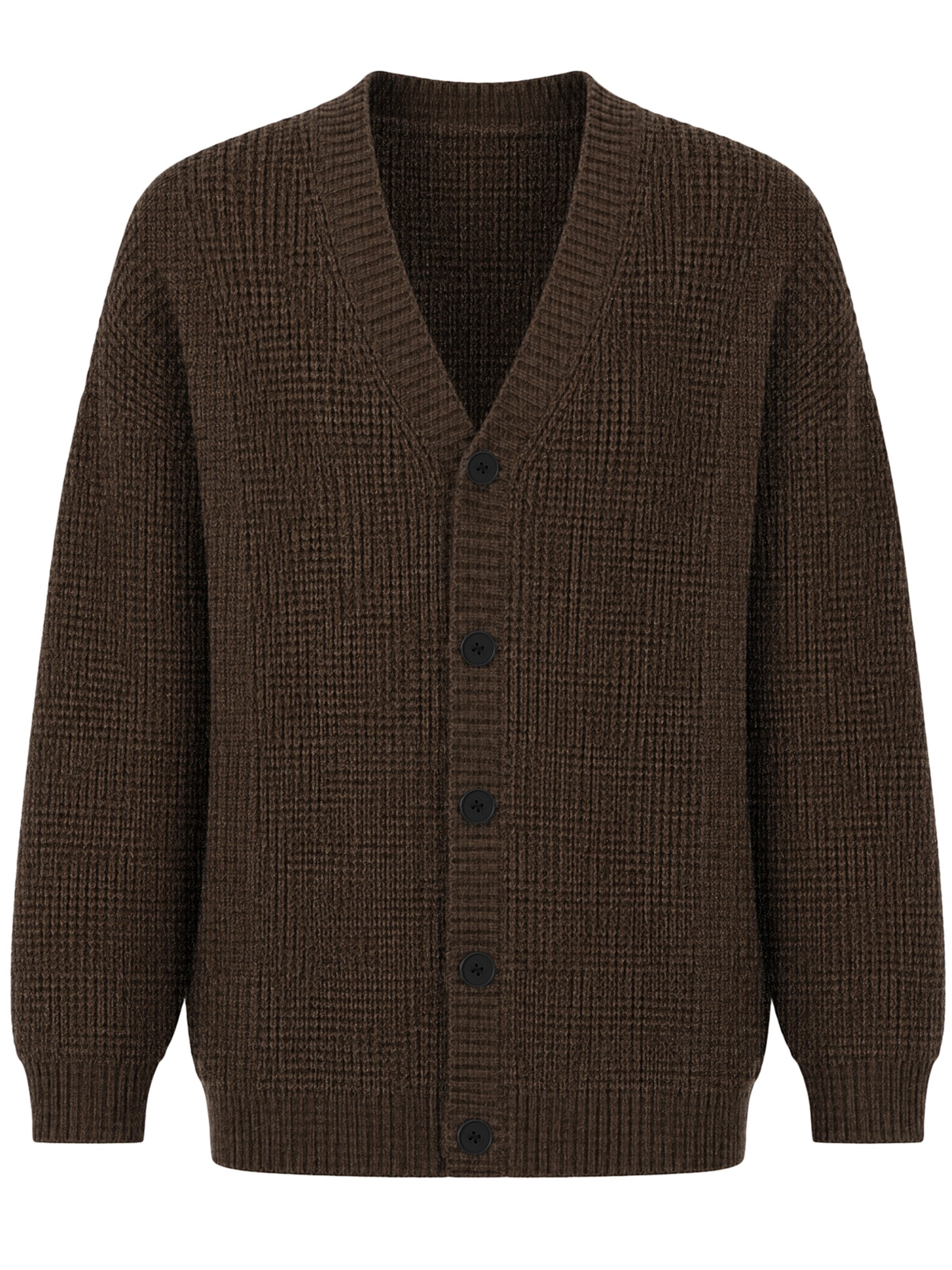 ALLTHEMEN Knit Cardigan 'Glimmerzeit' in S in Dark brown, Item view