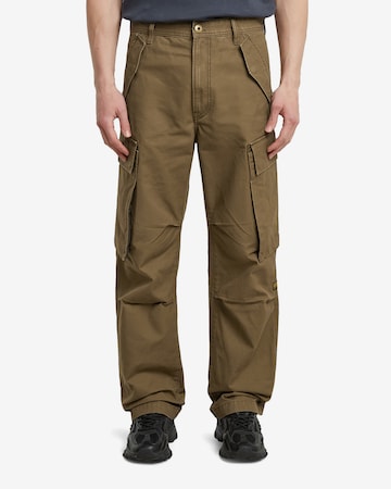 Wide Leg Pantalon cargo G-STAR en marron : devant