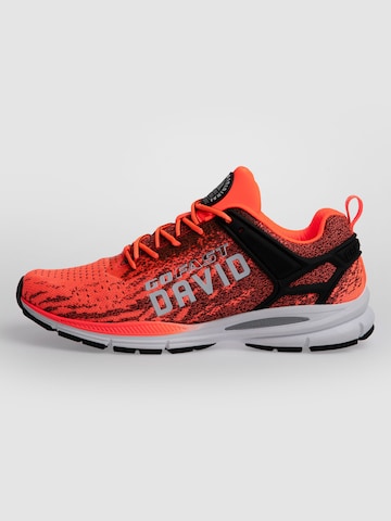CAMP DAVID Leichter Sneaker im Strick-Design in Rot